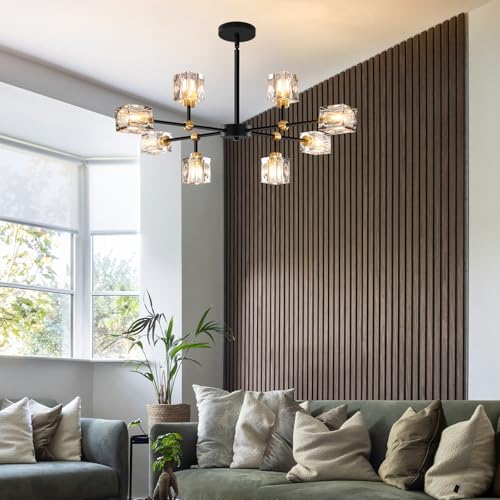 Crystal Sputnik Chandelier with 8