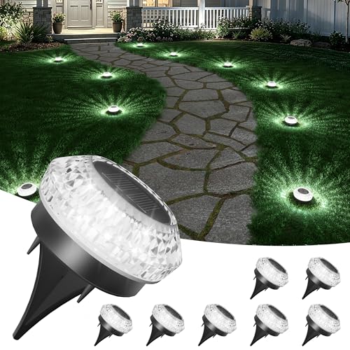 Mini Solar Ground Lights Outdoor (8 Count)
