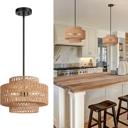 6" 41" Height Adjustable Farmhouse Chandelier Light Fixture