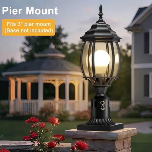 2Pack Motion Sensor Outdoor Post Lights