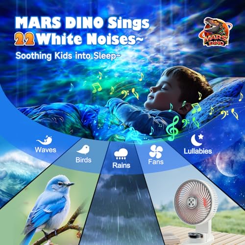 Dinosaur Baby Sound Machine Night Light Projector