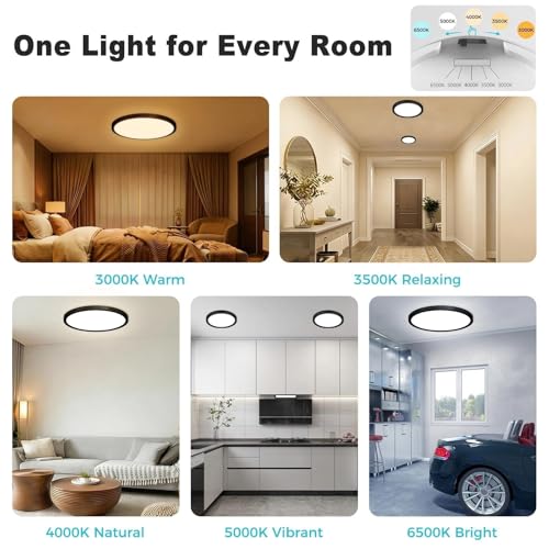 4Pack 7inch LED Flush Mount Ceiling Light