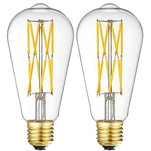 LED Edison Bulb Dimmable 12W 3000K Soft White 1200LM (2 Count)