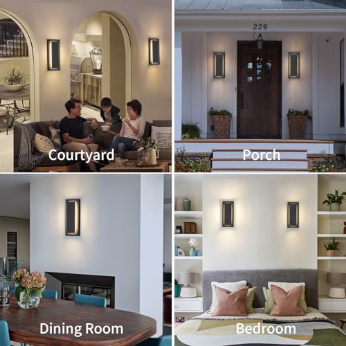 Outdoor Wall Light Black LED Wall Sconces