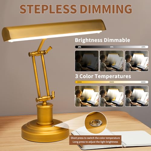 Brass Finish Piano Lamp
