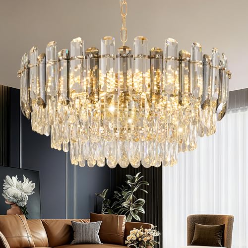 Gold Crystal Chandelier