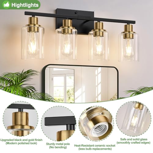 4 Light Bathroom Light Fixtures