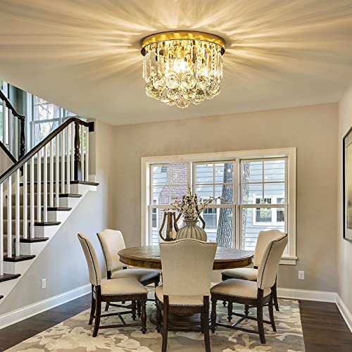 Round Crystal Lamp Chandelier