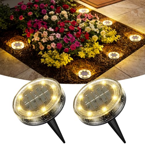 Solar Ground Lights Outdoor Anti (2 Count)
