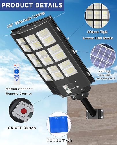 Y 9000W Solar Street Lights Outdoor