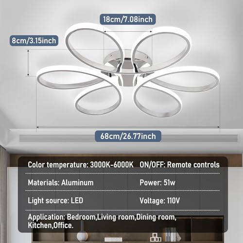 26inch Modern LED Ceiling Light