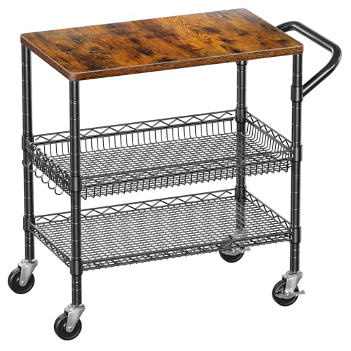 3 Tier Rolling Carts with Wheels