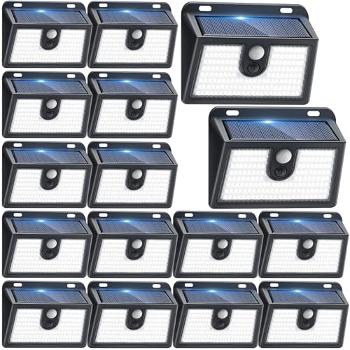 16 Packs] Solar Motion Sensor Outdoor Lights (16 Count)