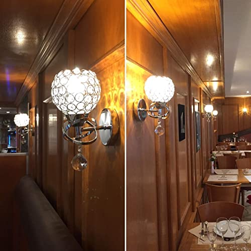 Silver Crystal Sconces