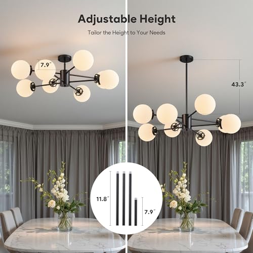 8 Light Sputnik Chandelier