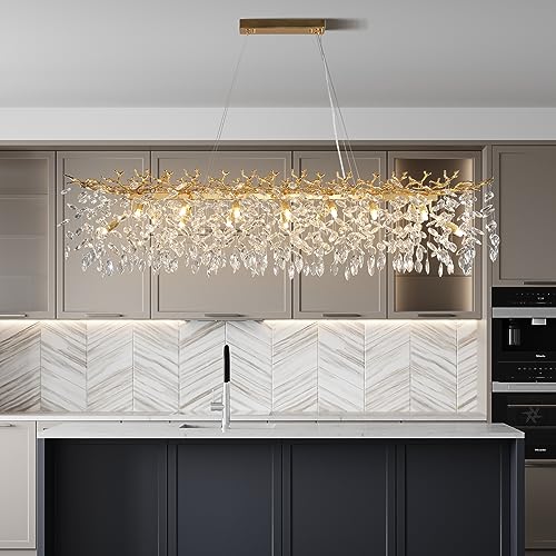 60" Modern Crystal Chandelier