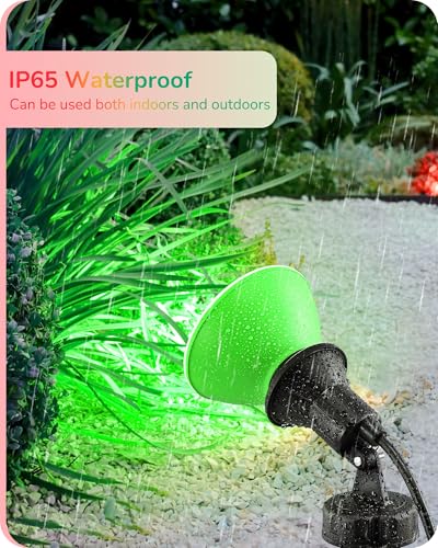Halloween Red & Green PAR38 Flood LED Light Bulbs Dimmable 4 Pack (4 Count)
