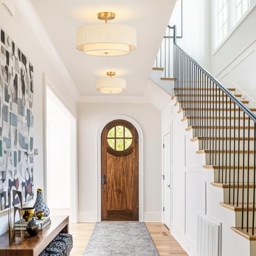 16" Semi Flush Mount Ceiling Light