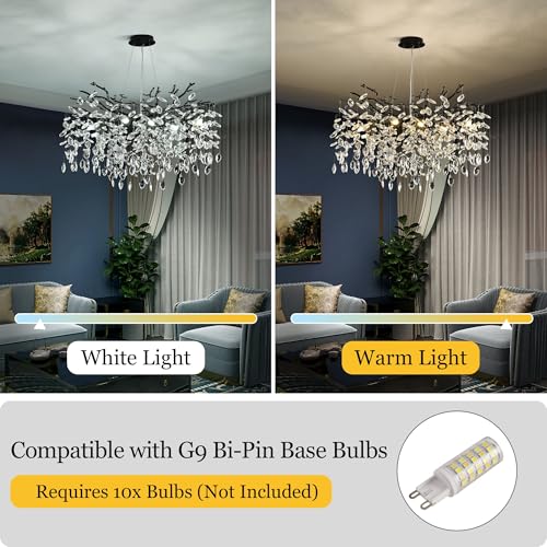 Modern Crystal Tree Branch Chandelier