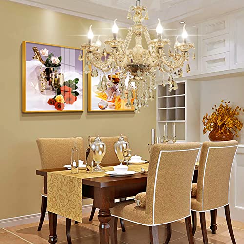 Modern Elegant K9 Crystal Chandelier 8 Lights
