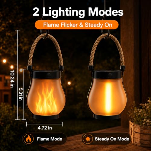 Solar Lanterns Outdoor Waterproof 8 (8 Count)