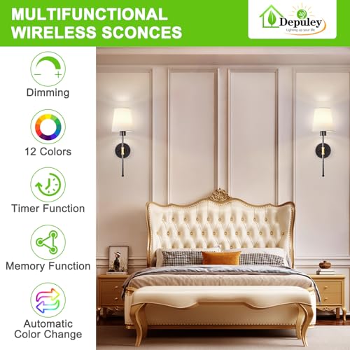 Battery Operated Wall Sconce (2 Count)