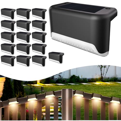 Solar Deck Lights Outdoor (16 Count)