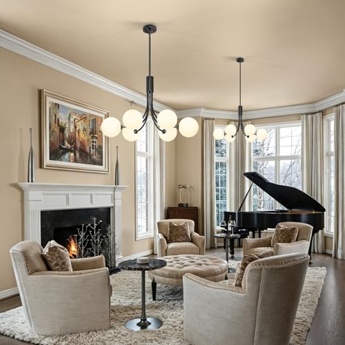 Sputnik Chandelier Mid Century Light Fixture Globe Chandeliers Dining Table