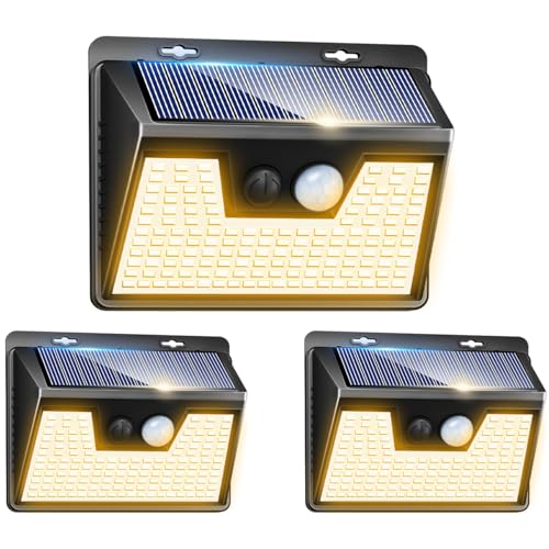 Solar Lights Outdoor Waterproof [3 Pack