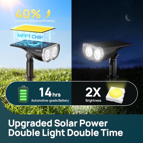 Smart Solar Spot Lights Outdoor SL5C (4 Count)