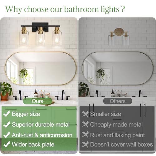 3 Light Bathroom Light Fixtures