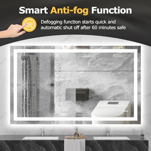 60"X36" LED Bathroom Mirror with Lights