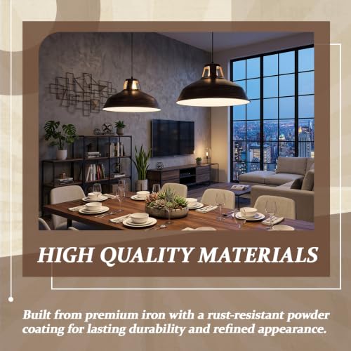 2 Pcs Bronze Empire Industrial Metal Replacement Lamp Shades (2 Count)