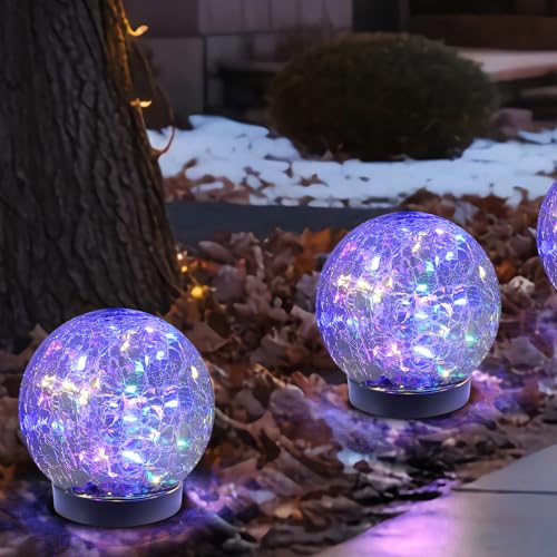 Solar Globe Lights Outdoor Waterproof (2 Count)