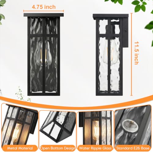 Outdoor Wall Light Fixtures (2 Count)