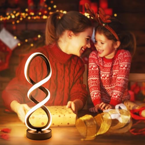 Modern Spiral LED RGB Table Lamp