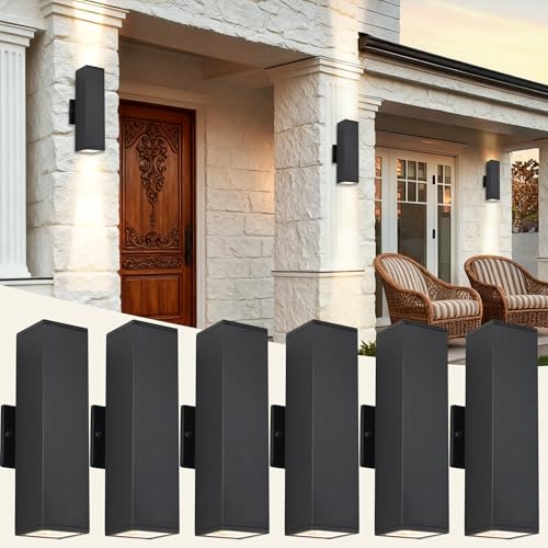 Modern Exterior Lighting Fixtures Outdoor Wall Light Fixtures (6 Count)