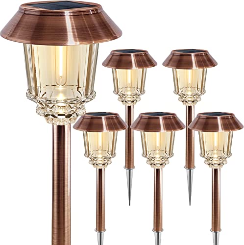 Solar Pathway Lights Outdoor (6 Count)