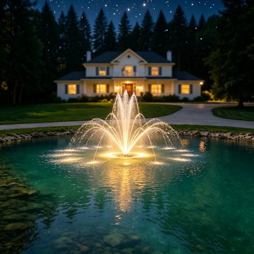 Vellara 120W Floating Pond Fountain with Built