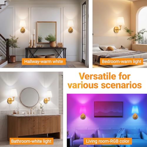 Battery Operated Wall Sconce (2 Count)