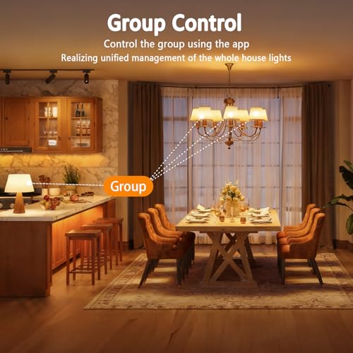 E12 LED Bulb Smart Bluetooth Light Bulb with APP Control (2 Count)