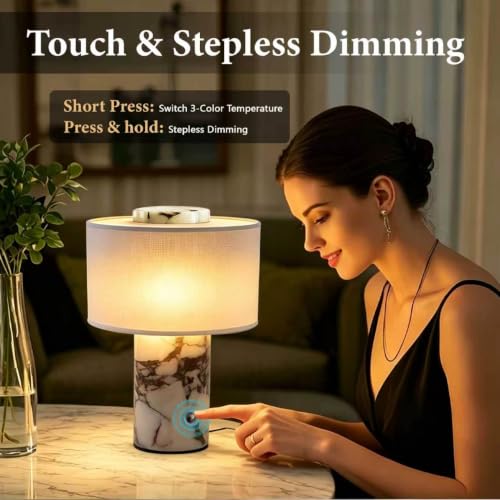 Marble Lamp Rechargeable Alabaster Stone Table Lamps