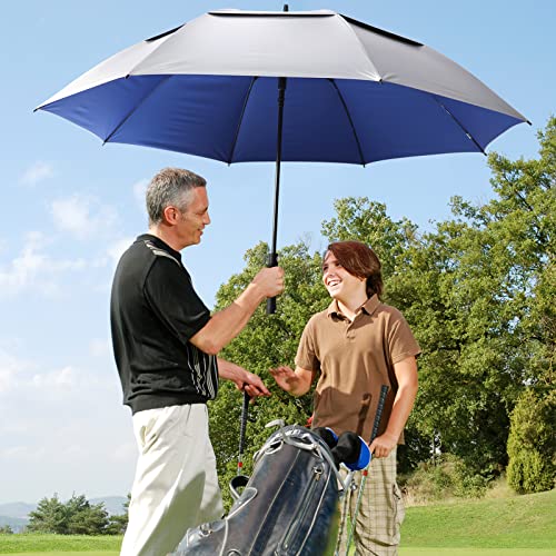 UV Golf Beach Umbrella 68”Auto Open Extra Large Sun Shade Umbrellas