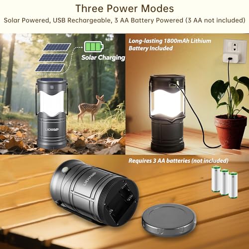 1 Pack Solar Camping Lantern