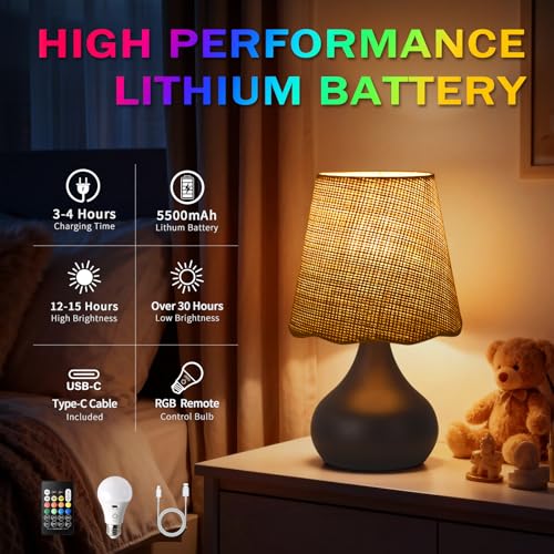 Cordless Table Lamp Rechargeable
