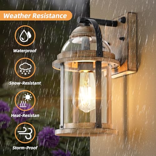 Dusk to Dawn Outdoor Wall Lights (2 Count)