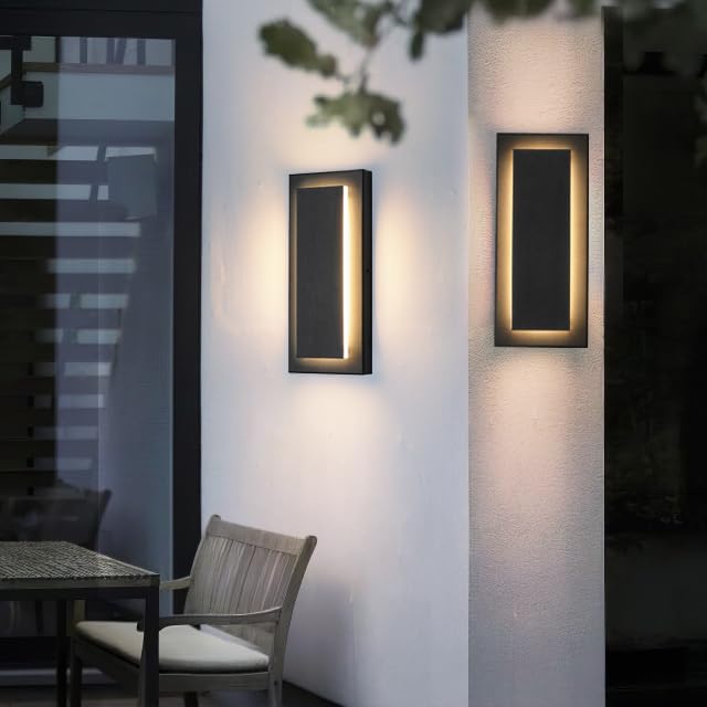 Modern Exterior Lighting Fixtures Outdoor Wall Lights (2 Count)