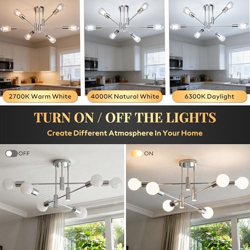 Modern Sputnik Chandelier