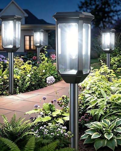Solar Pathway Lights Outdoor 4 Pack (4 Count)