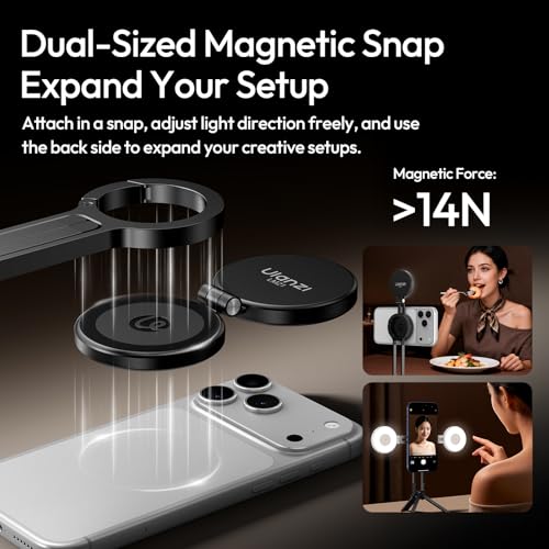 LM21 Dual Sided Magnetic Selfie Ring Light for Phone with Magsafe